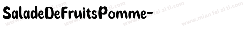 SaladeDeFruitsPomme字体转换