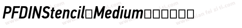 PFDINStencil-Medium字体转换
