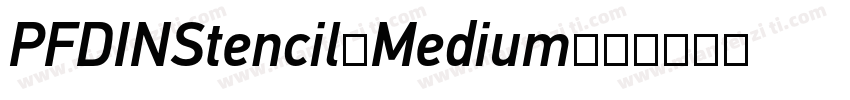 PFDINStencil-Medium字体转换