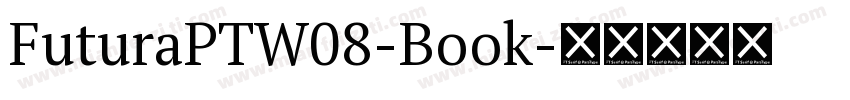FuturaPTW08-Book字体转换
