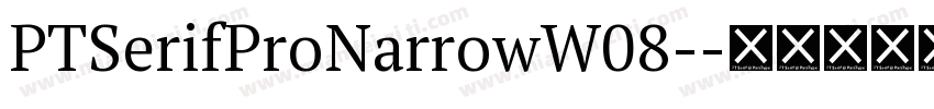 PTSerifProNarrowW08-字体转换