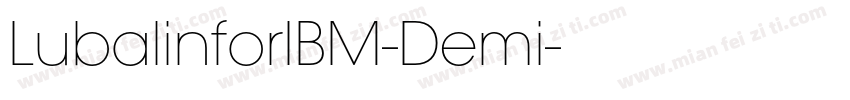 LubalinforIBM-Demi字体转换