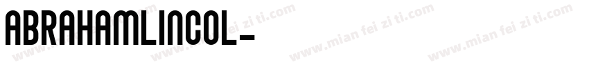 AbrahamLincol字体转换