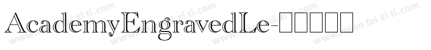 AcademyEngravedLe字体转换