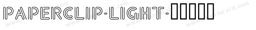 Paperclip-Light字体转换