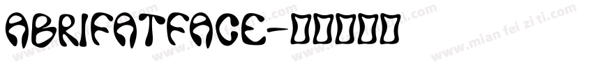 abrifatface字体转换
