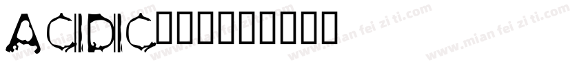 acidic酸性的字体转换