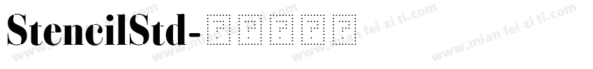 StencilStd字体转换