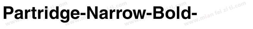 Partridge-Narrow-Bold字体转换