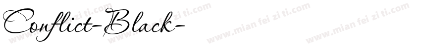 Conflict-Black字体转换
