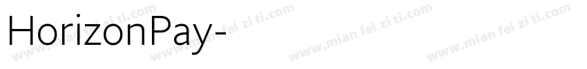 HorizonPay字体转换