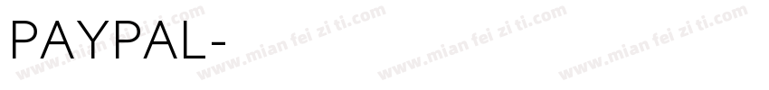 PAYPAL字体转换