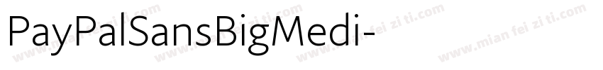 PayPalSansBigMedi字体转换