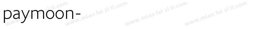 paymoon字体转换