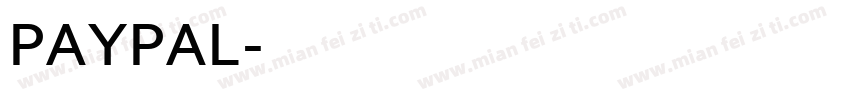 PAYPAL字体转换