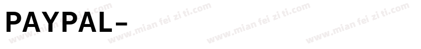 PAYPAL字体转换