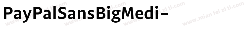PayPalSansBigMedi字体转换