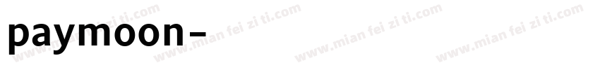 paymoon字体转换