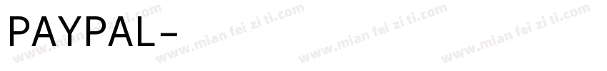 PAYPAL字体转换