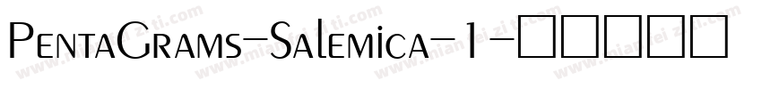 PentaGrams-Salemica-1字体转换