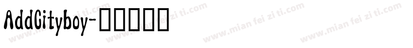 AddCityboy字体转换