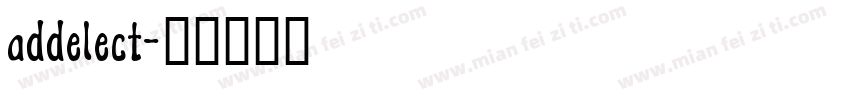 addelect字体转换