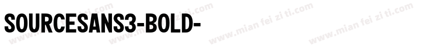SourceSans3-Bold字体转换