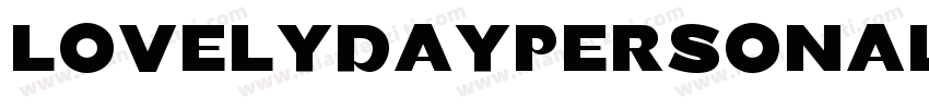 LovelyDayPersonaLuse字体转换