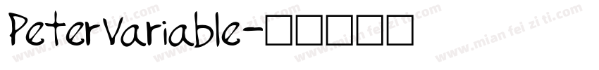 PeterVariable字体转换