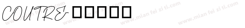 COUTRE字体转换