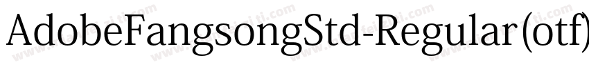 AdobeFangsongStd-Regular(otf)字体转换