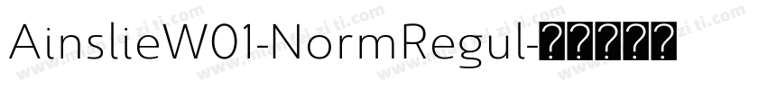 AinslieW01-NormRegul字体转换