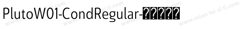 PlutoW01-CondRegular字体转换