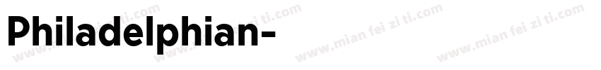 Philadelphian字体转换