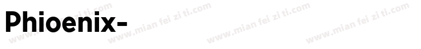 Phioenix直接起飞字体转换