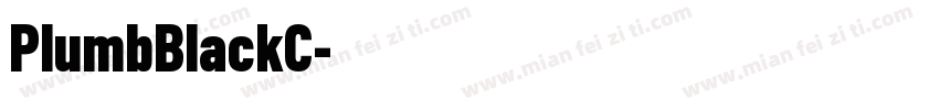 PlumbBlackC字体转换