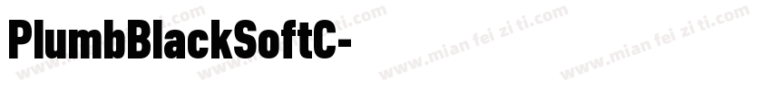 PlumbBlackSoftC字体转换