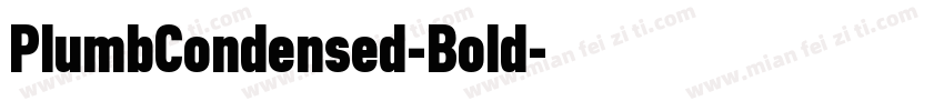 PlumbCondensed-Bold字体转换