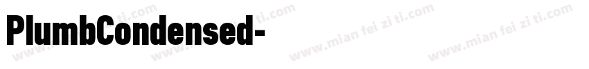 PlumbCondensed字体转换