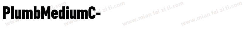 PlumbMediumC字体转换