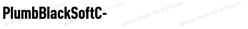 PlumbBlackSoftC字体转换