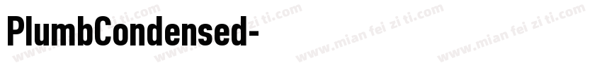 PlumbCondensed字体转换