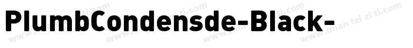 PlumbCondensde-Black字体转换