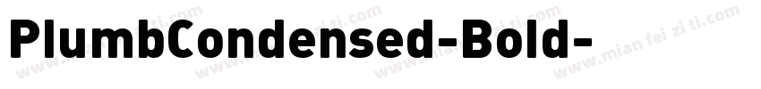 PlumbCondensed-Bold字体转换
