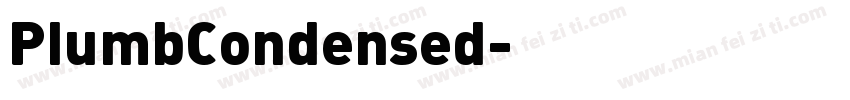 PlumbCondensed字体转换