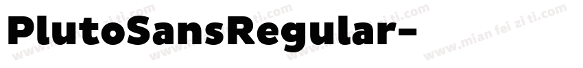 PlutoSansRegular字体转换