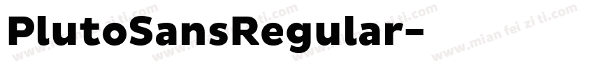 PlutoSansRegular字体转换