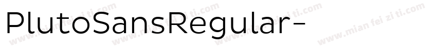PlutoSansRegular字体转换