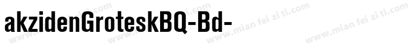akzidenGroteskBQ-Bd字体转换