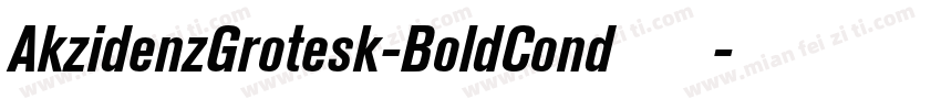 AkzidenzGrotesk-BoldCond手机版字体转换